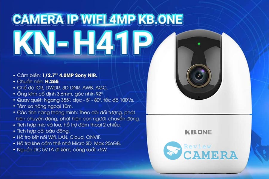 Review Camera Kbone KN-H41P - Độ phân giải 4.0Mpx
