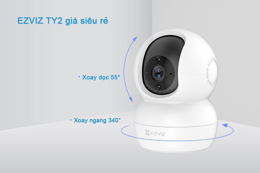 Review Camera EZVIZ TY2 - Camera quay quét thông minh giá rẻ